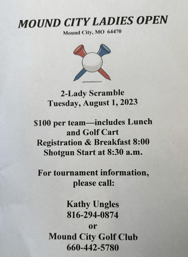 Upcoming Events Mound City Golf Club